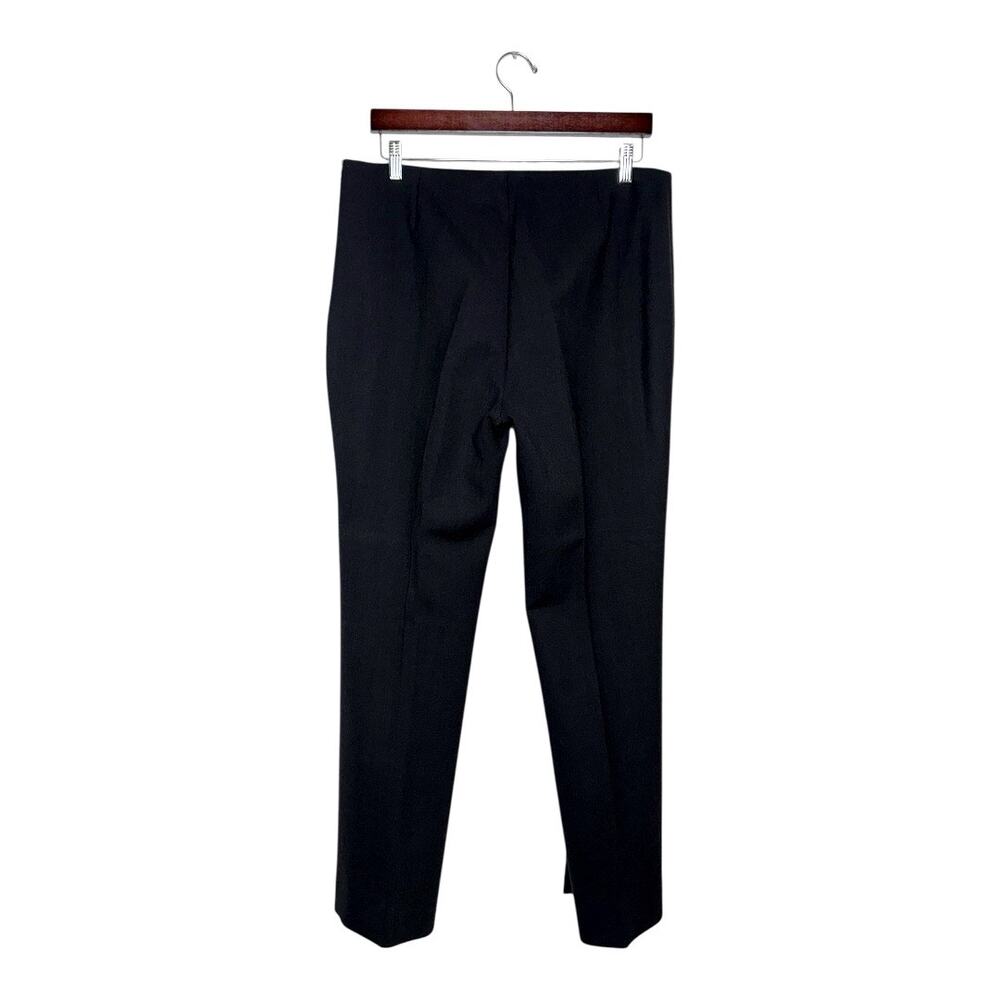 Akris Black Stretch Wool Straight Leg Trousers Size 12 - Picture 2 of 8